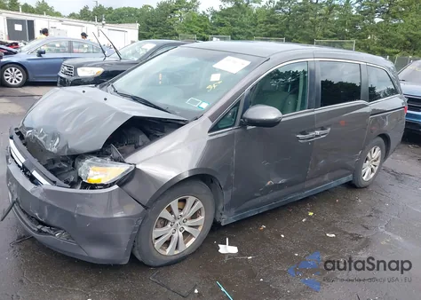 2015 Honda Odyssey Ex z USA, uszkodzony, nr VIN 5FNRL5H41FB054579